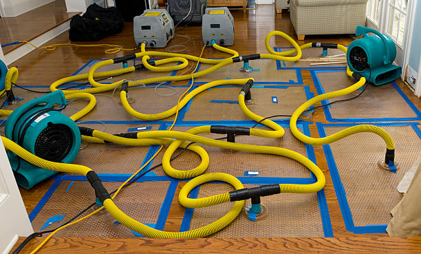Professional Burst Pipe Water Damage technician working in Hewlett, NY